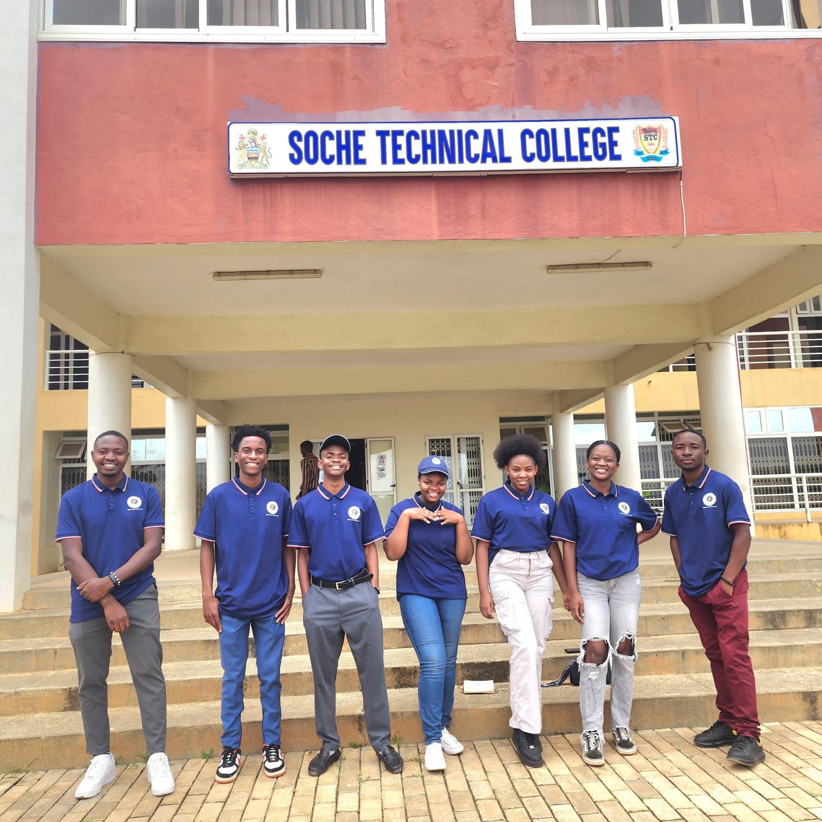  A picture of the the team at Soche College